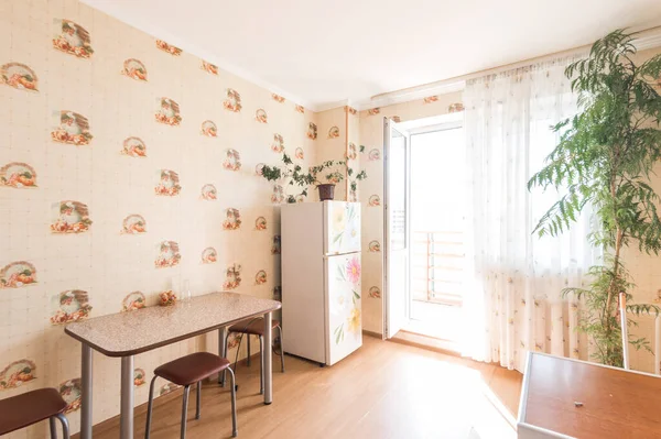 Rússia Moscou Junho 2019 Apartamento Quarto Interior Decoração Padrão Reparo — Fotografia de Stock