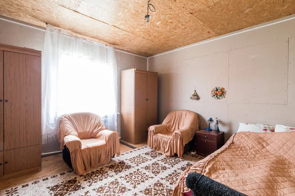 Rusia Moscú Junio 2019 Interior Room Apartment Decoración Reparación Estándar — Foto de Stock