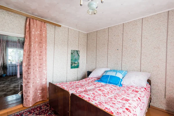 Rusia Moscú Junio 2019 Interior Room Apartment Decoración Reparación Estándar — Foto de Stock