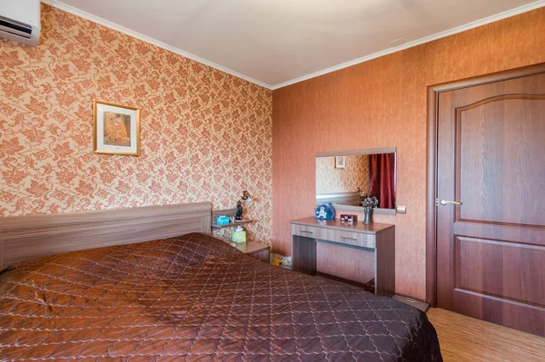 Ryssland Moskva Juli 2019 Interiör Lägenhet Standard Reparation Dekoration Vandrarhemmet — Stockfoto