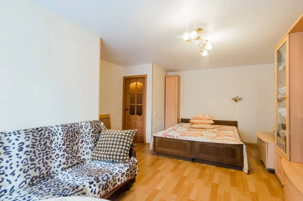 Russland Moskau Juli 2019 Wohnung Inneren Zimmer Standard Reparatur Dekoration — Stockfoto