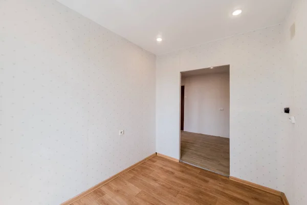 Russia, Moscow- August 05, 2019: interior room apartment rough repair for self-finishing. interior decoration, bare walls of the room, stage of construction