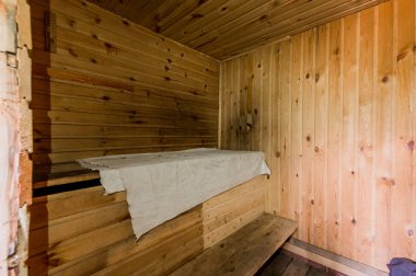 Rusya, Moskova - Ağustos 05, 2019: iç oda hamamı, sauna