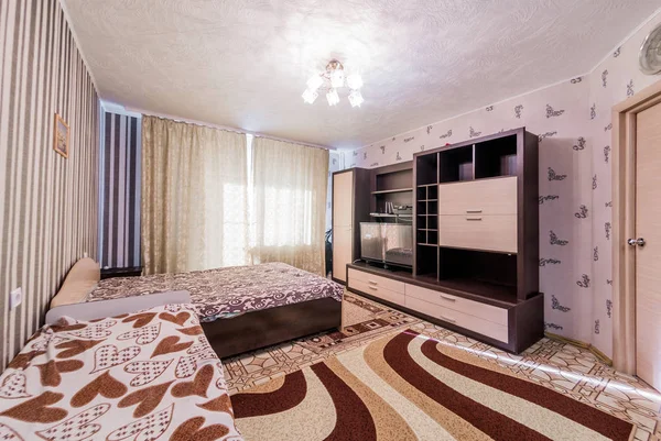 Rusia Moscú Agosto 2019 Habitación Interior Apartamento Moderno Ambiente Acogedor — Foto de Stock