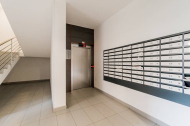 Rusya, Moskova... Eylül 05, 2019: İçişleri odası halka açık yer, merdiven