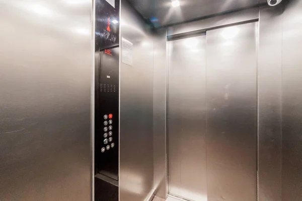 Russia Moscow September 2019 Interior Room Passenger Elevator Apartment Building — Stock Photo, Image