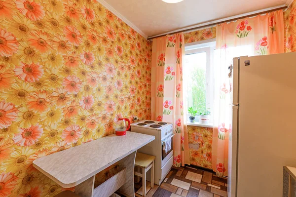 Rusia Moscow September 2019 Ruang Interior Apartemen Modern Cerah Nyaman — Stok Foto