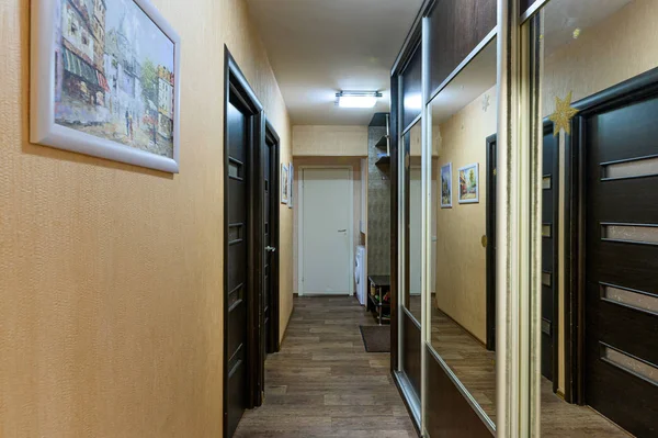 Rosja Moskwa Września 2019 Wnętrza Pokoju Mieszkanie Nowoczesne Jasne Przytulne — Zdjęcie stockowe