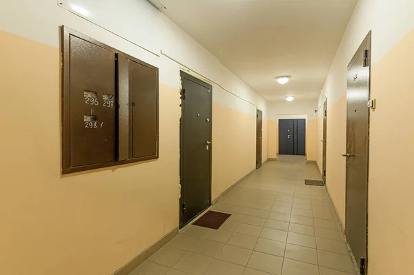 Ρωσία Μόσχα Σεπτεμβρίου 2019 Εσωτερικό Δωμάτιο Διαμέρισμα Δημόσιος Χώρος Σκάλα — Φωτογραφία Αρχείου