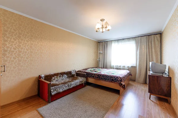 Russland Moskau September 2019 Wohnzimmerwohnung Modern Hell Und Gemütlich Allgemeine — Stockfoto