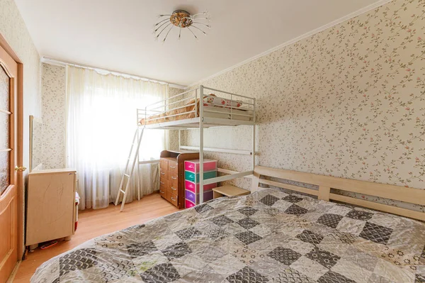 Rusia Moscú Septiembre 2019 Habitación Interior Apartamento Moderno Ambiente Acogedor —  Fotos de Stock