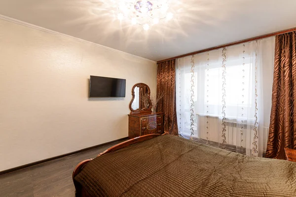 俄罗斯 莫斯科 2019年10月10日 室内公寓 现代明亮舒适的氛围 一般清洁 家居装修 准备出售房屋 — 图库照片