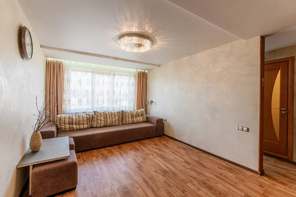 Rusia Moscú Octubre 2019 Habitación Interior Apartamento Moderno Ambiente Acogedor —  Fotos de Stock