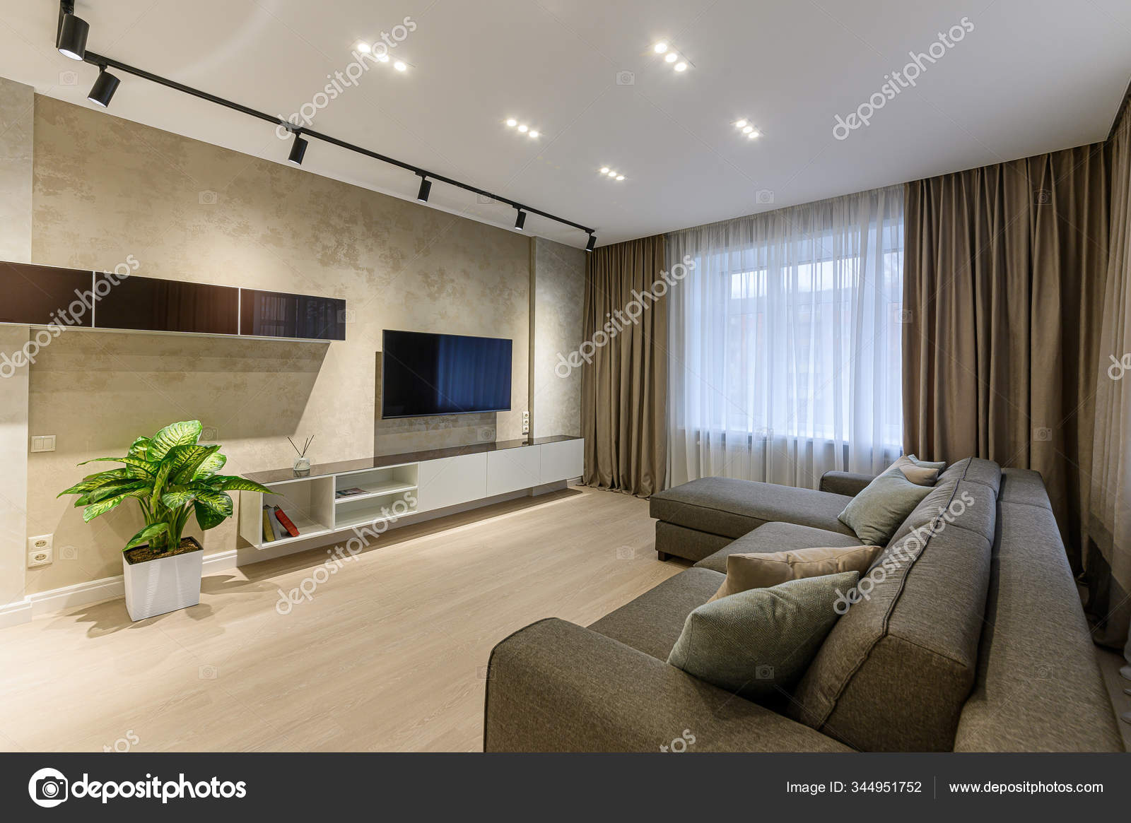 Russia Moscow October 2019 Interior Room Apartment Modern Bright Cozy Stock Photo C Zhyk1988 344951752
