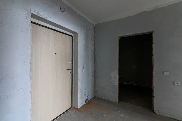 Ryssland Moskva November 2019 Inredningsrum Lägenhet Grov Reparation För Självbehandling — Stockfoto