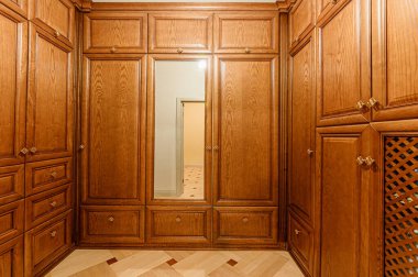 Rusya, Moskova... 05 Aralık 2019: İç mekan dairesi modern, parlak, rahat atmosfer. Genel temizlik, ev dekorasyonu, satılık ev hazırlığı.