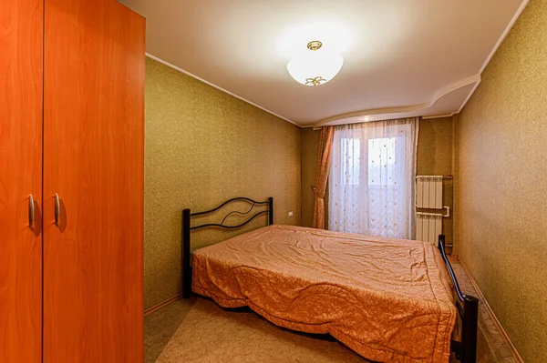 Rússia Moscou Dezembro 2019 Quarto Interior Apartamento Moderno Ambiente Acolhedor — Fotografia de Stock