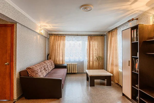 Rusland Moskou Januari 2020 Interieur Appartement Moderne Lichte Gezellige Sfeer — Stockfoto