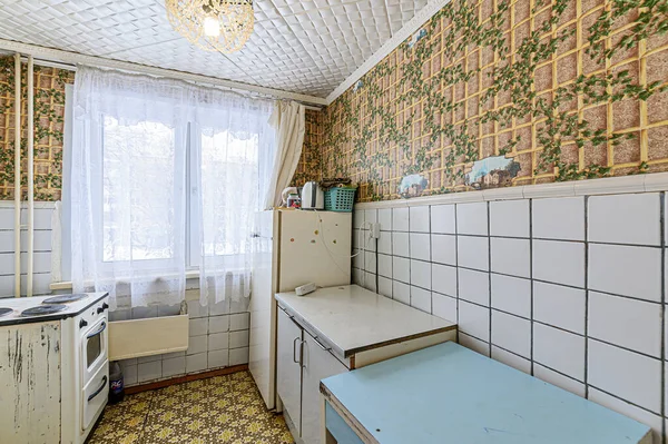Rusia Moscow Januari 2020 Ruang Interior Apartemen Modern Cerah Nyaman Stok Lukisan  