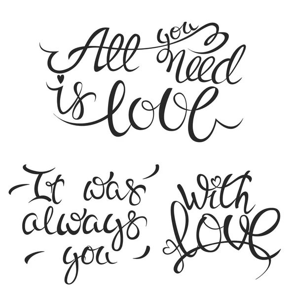 Valentines Day lettering — Stock Vector