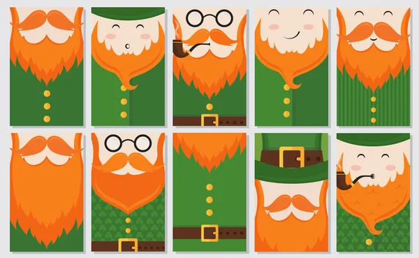 Saint Patricks Day cards — Stock Vector