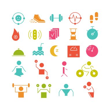 Fitness Icons set