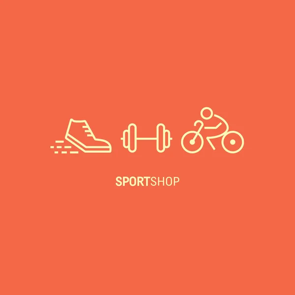 Sport shop banner — Stock Vector