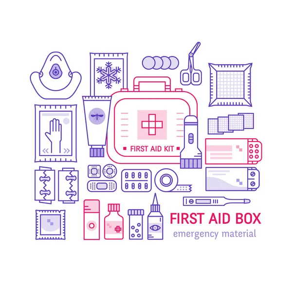 First aid kit — Stock Vector