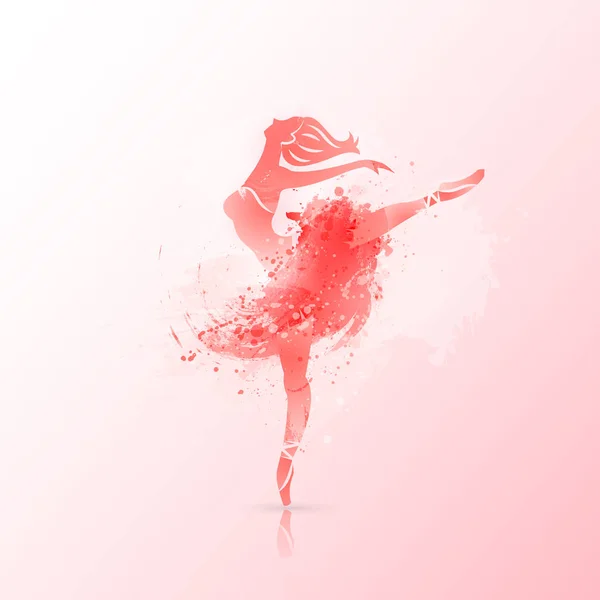 Diseño de póster de ballet — Vector de stock