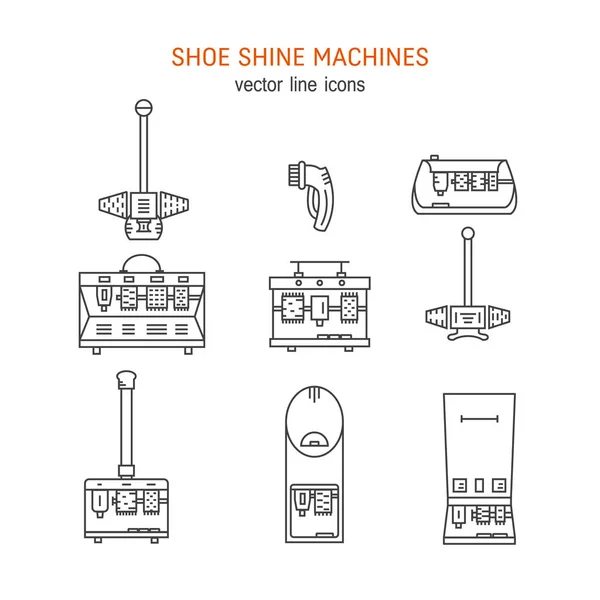 Máquina de brillo de zapatos — Vector de stock