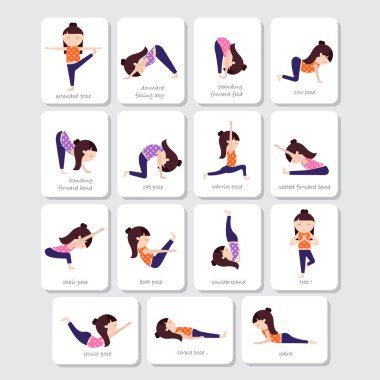 Yoga çocuklar pozlar