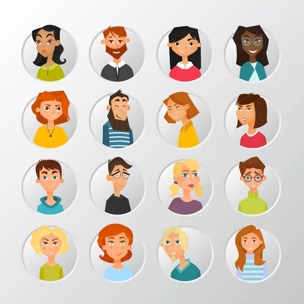 People avatars  collection Royalty Free Stock Vectors
