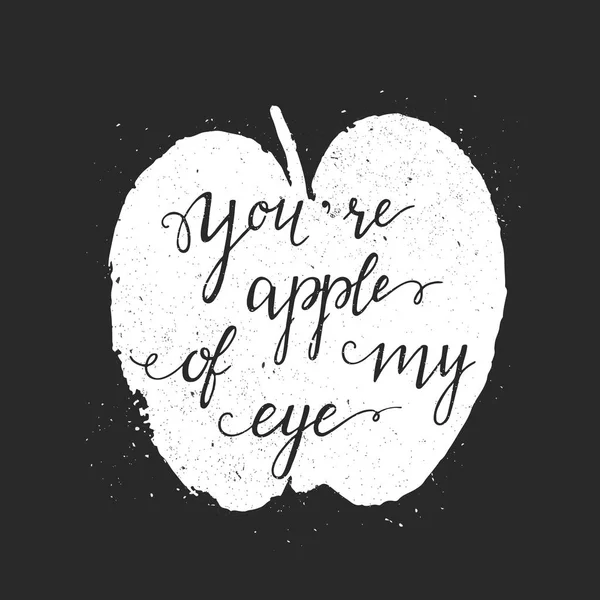 Ти яблуко мого ока — стоковий вектор