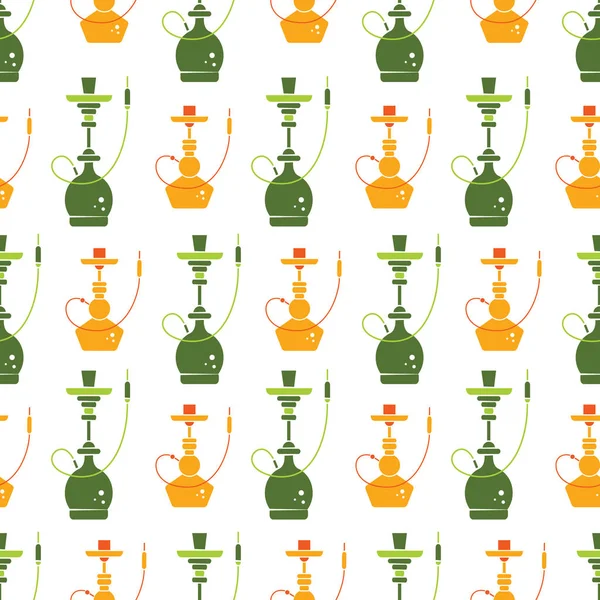 Patrón sin costura Hookah — Vector de stock