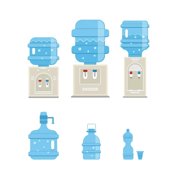 Diseño Ilustración Vectorial Del Logotipo Del Agua Para Servicio Entrega — Archivo Imágenes Vectoriales