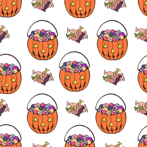 Vektor Illustration Design Von Halloween Grußkarte — Stockvektor