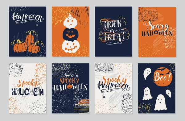 Illustration Vectorielle Carte Vœux Halloween — Image vectorielle