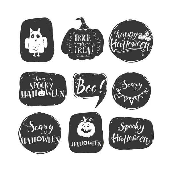 Design Ilustrație Vectorială Felicitării Halloween — Vector de stoc