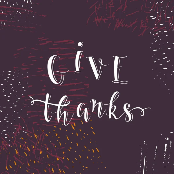 Vector Illustration Design Thanksgiving Day Greeting Card — Stock Vector