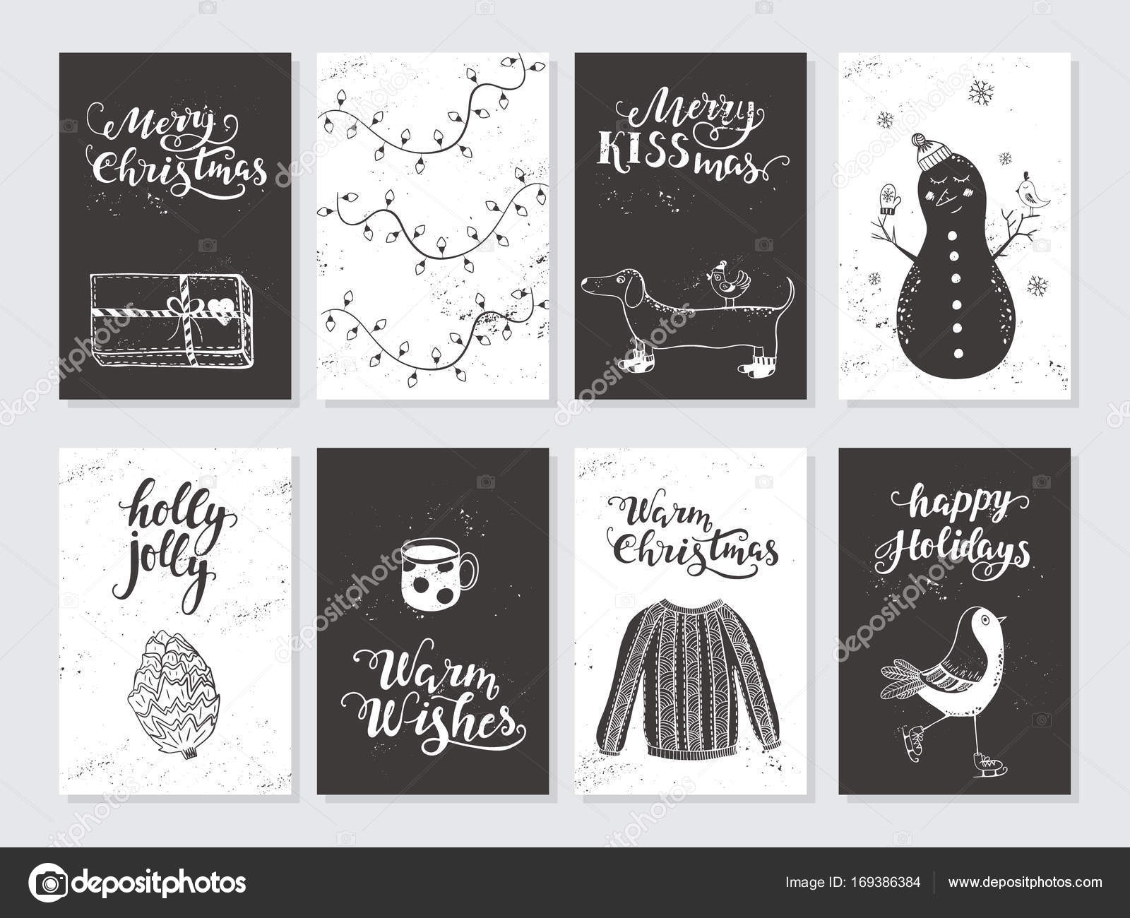 Illustration Vectorielle Motif Carte Vœux Noël image vectorielle par