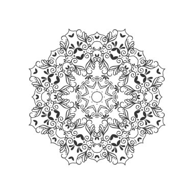  Kontur mandala çerçeve
