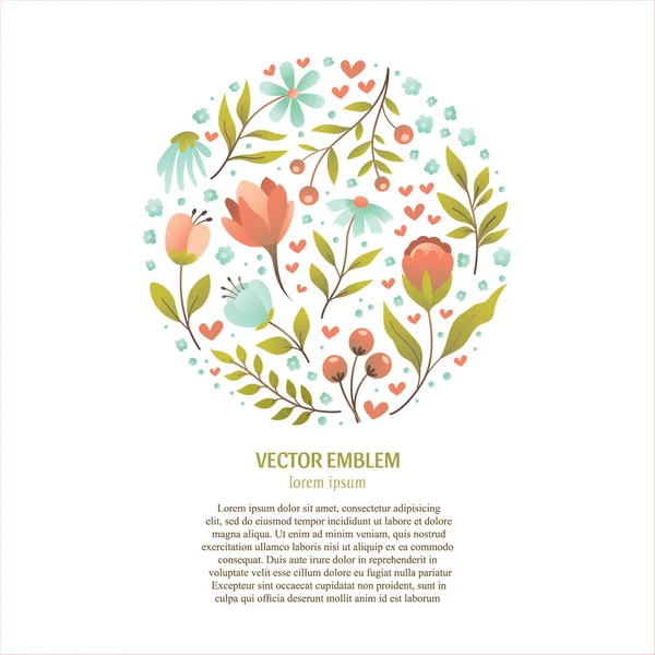 Coleção Flores Vetoriais Logotipo Floral Exclusivo — Vetor de Stock
