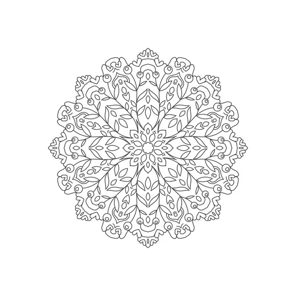 Vector Ilustración Dibujada Mano Con Mandala — Vector de stock