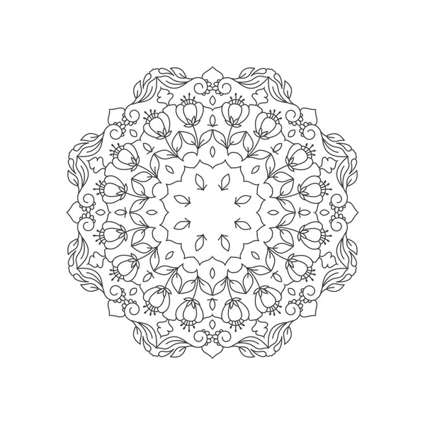 Vektor Kézzel Rajzolt Ábrán Mandala — Stock Vector