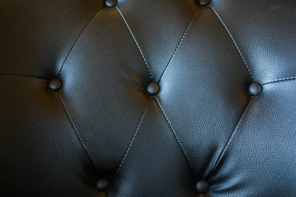Close up fundo sofá de couro para textura — Fotografia de Stock