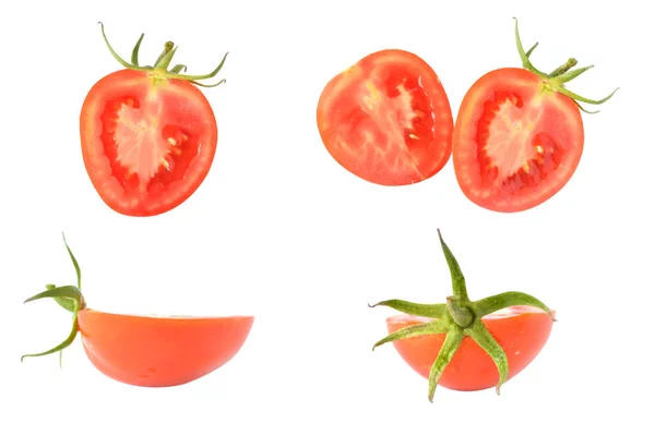 Rotten tomatoes on white background — Stock Photo, Image