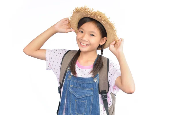 A fehér kis-ázsiai lány portréja — Stock Fotó