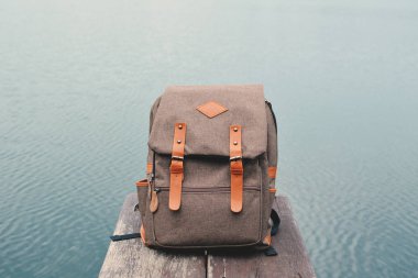 Doğa arka planda Vintage çanta