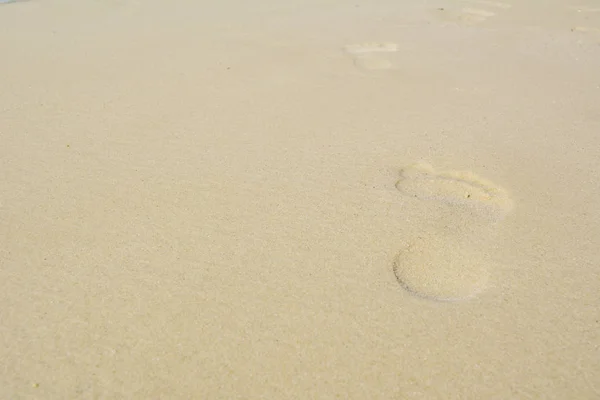 Footprint on the sand — Stock Photo, Image