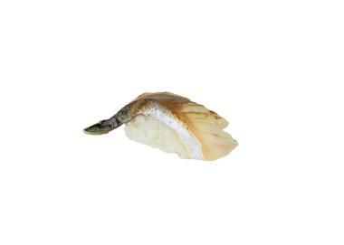 Saba aburi sushi nigiri Japon mutfağı içti.